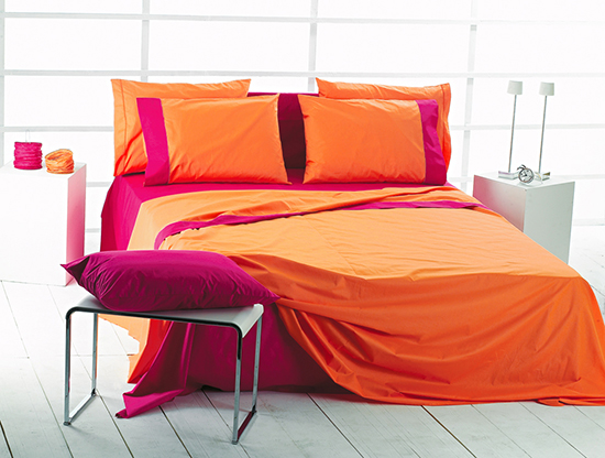 orange bed