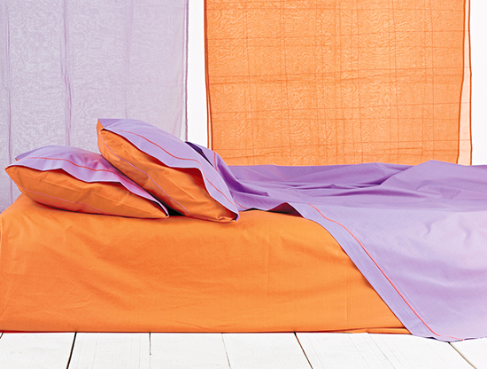 orange fuchsia bed sheets